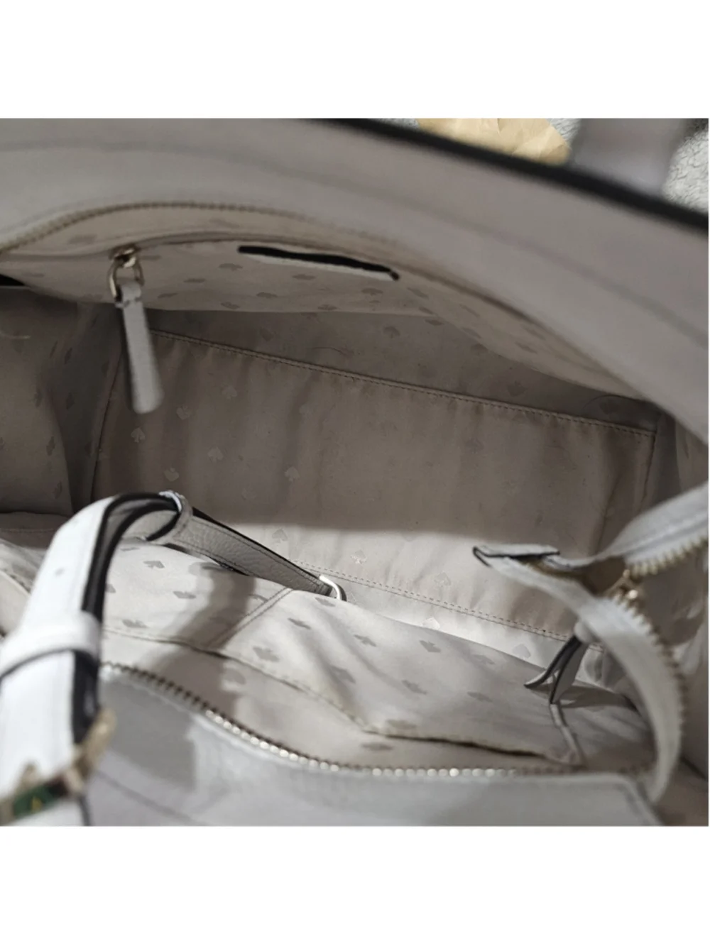 Women's Kate Spade Satchel Bag One Size White Large satchel